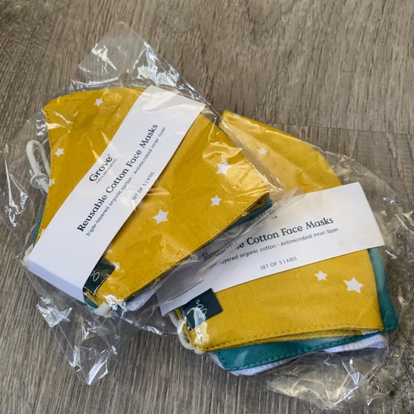 6 nwt Grove kids face masks - Picture 2 of 5